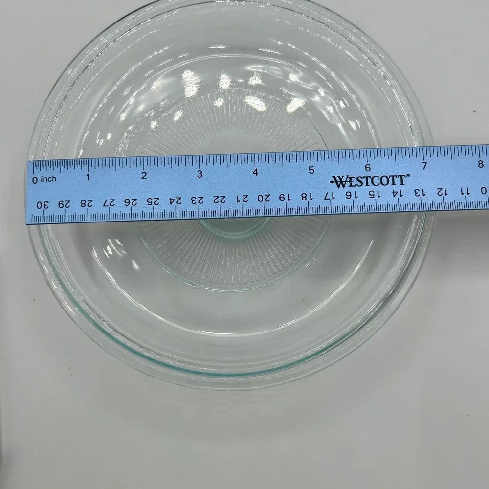 Vintage Pyrex G-6-C 06 Clear Ribbed Glass Replacement Lid 7.5 Inch Round